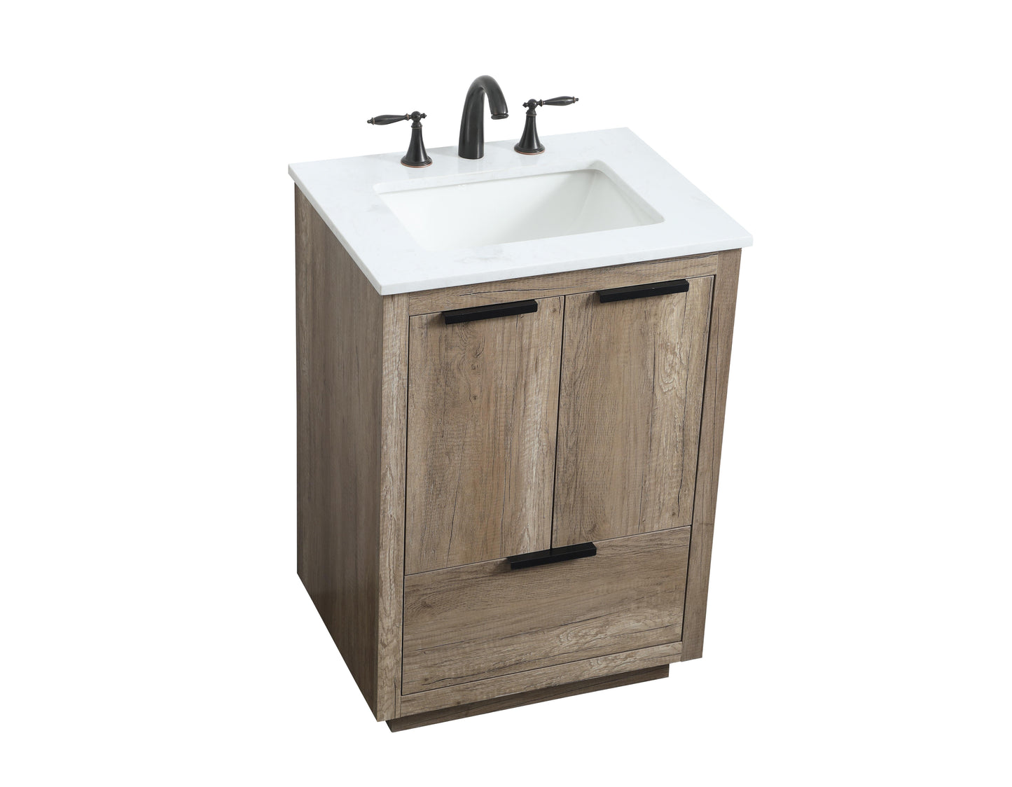 24 Inch Single Bathroom Vanity in Natural Oak - BC2302434NT