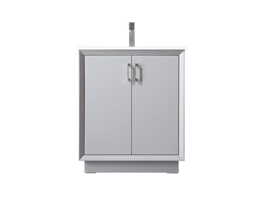 30 Inch Single Bathroom Vanity in Grey - BC2403035GR