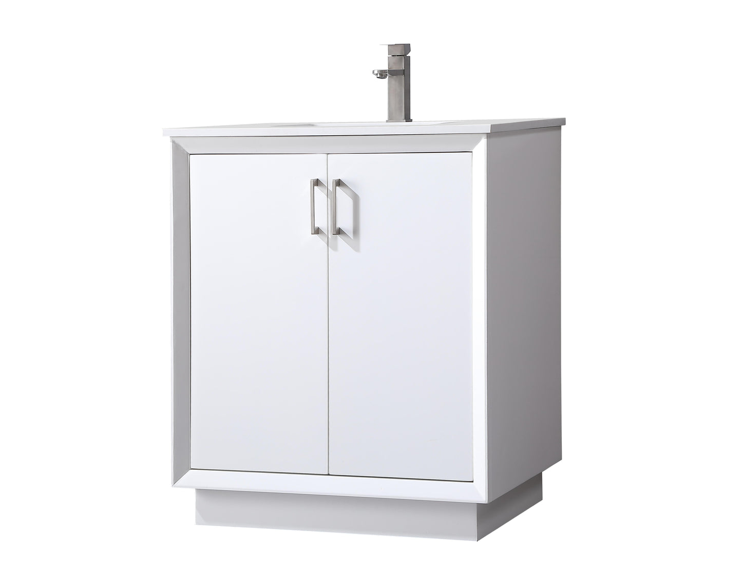 30 Inch Single Bathroom Vanity in White - BC2403035WH