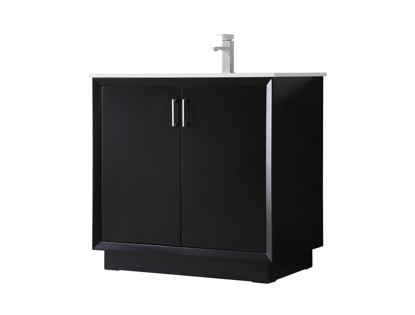 36 Inch Single Bathroom Vanity in Black - BC2403635BK