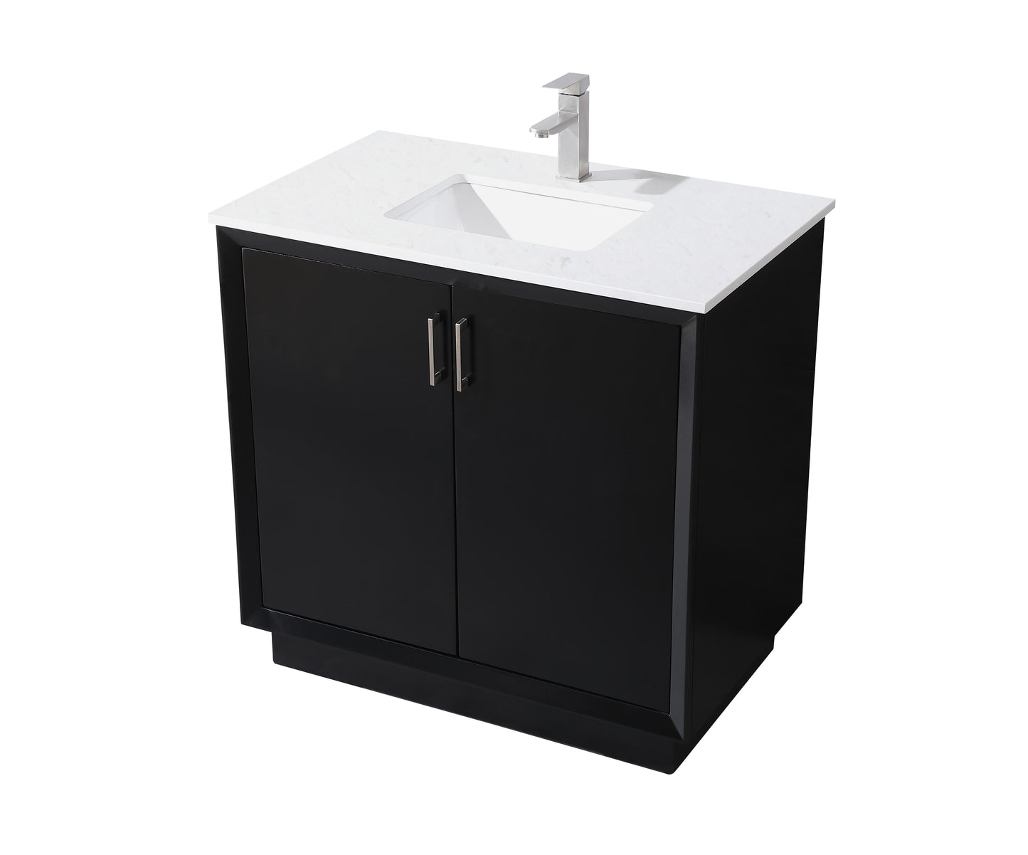 36 Inch Single Bathroom Vanity in Black - BC2403635BK