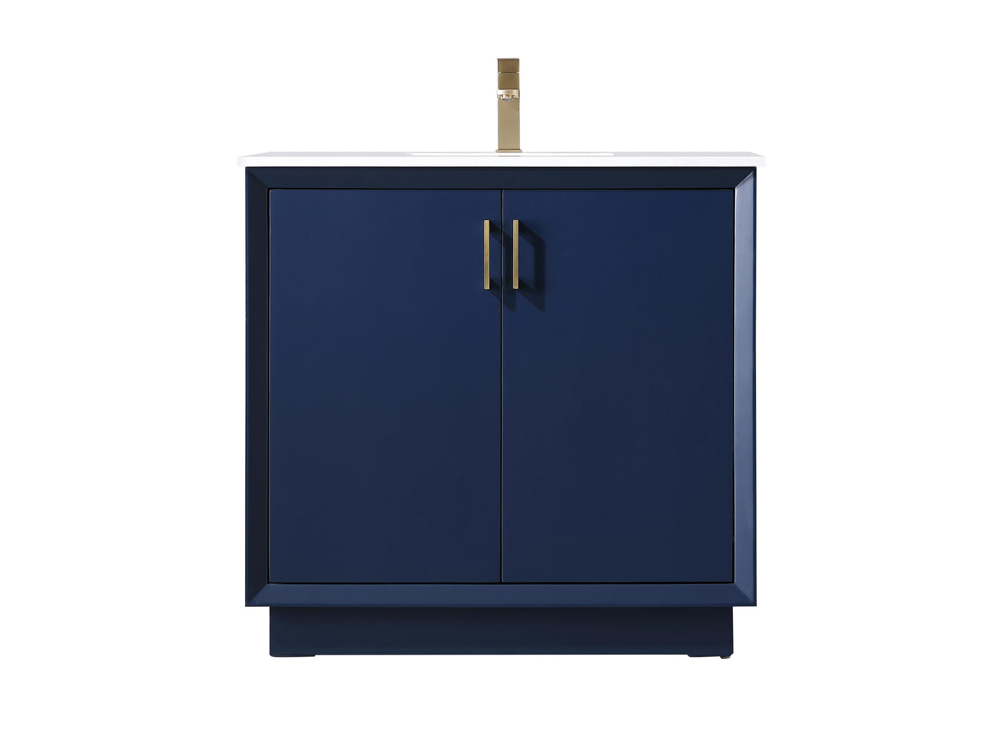 36 Inch Single Bathroom Vanity in Blue - BC2403635BL