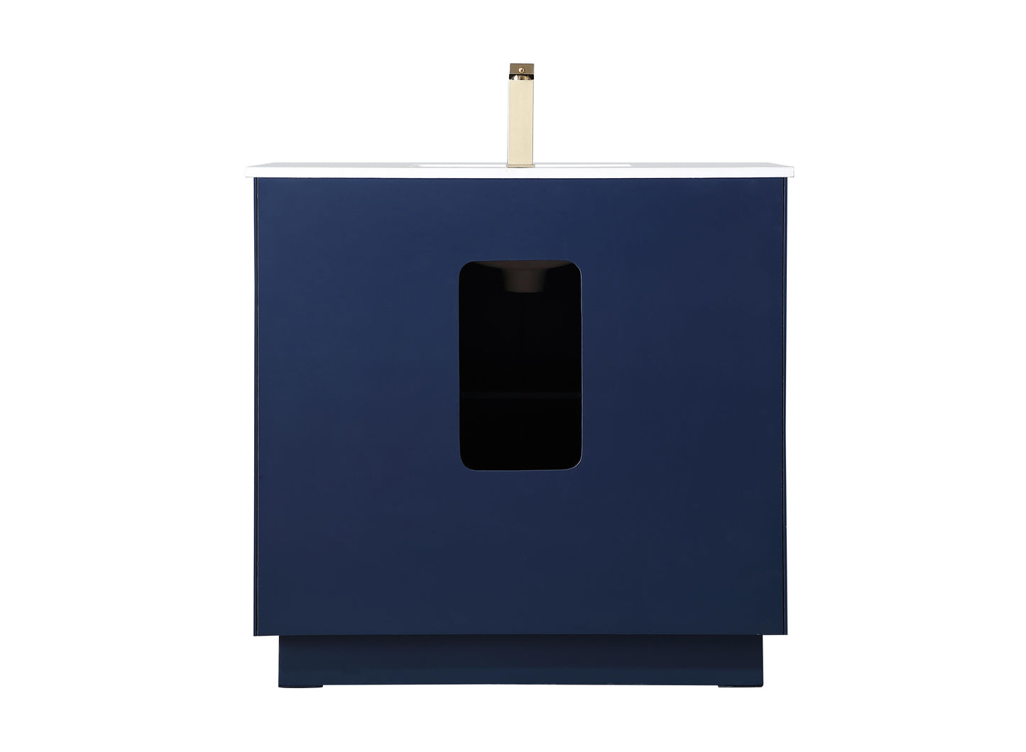 36 Inch Single Bathroom Vanity in Blue - BC2403635BL