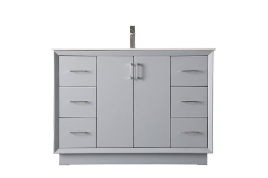 48 Inch Single Bathroom Vanity in Grey - BC2404835GR