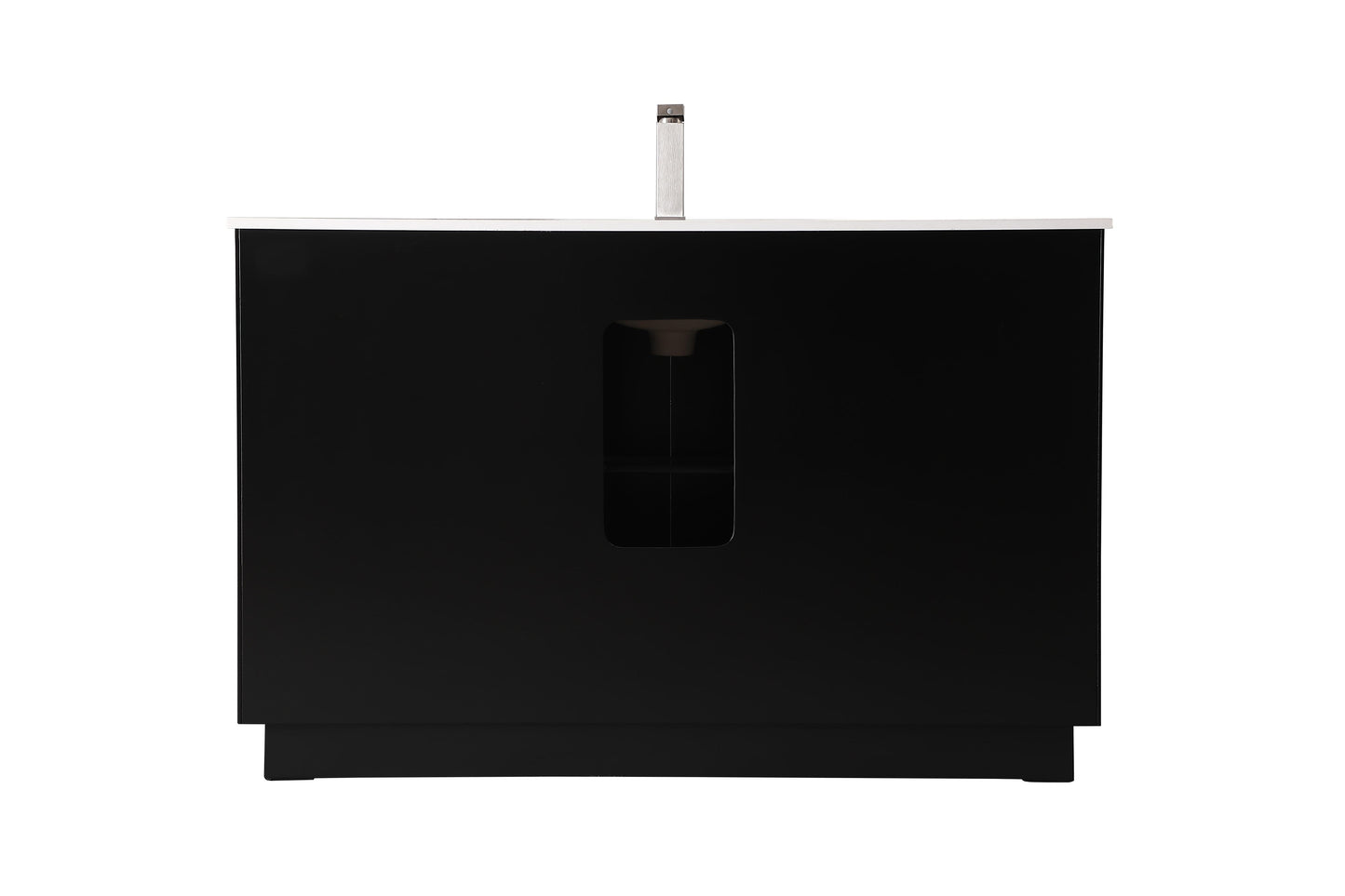 54 Inch Single Bathroom Vanity in Black - BC2405435BK