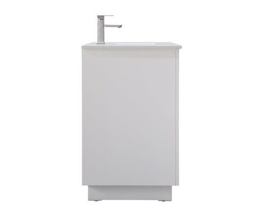 54 Inch Single Bathroom Vanity in White - BC2405435WH