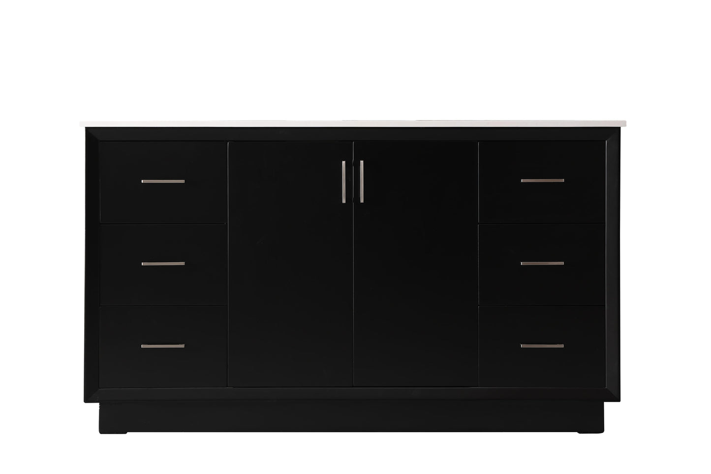 60 Inch Single Bathroom Vanity in Black - BC2406035BK