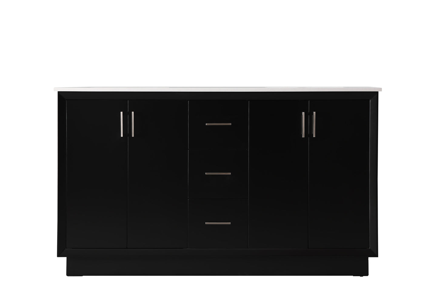 60 Inch Double Bathroom Vanity in Black - BC240D6035BK