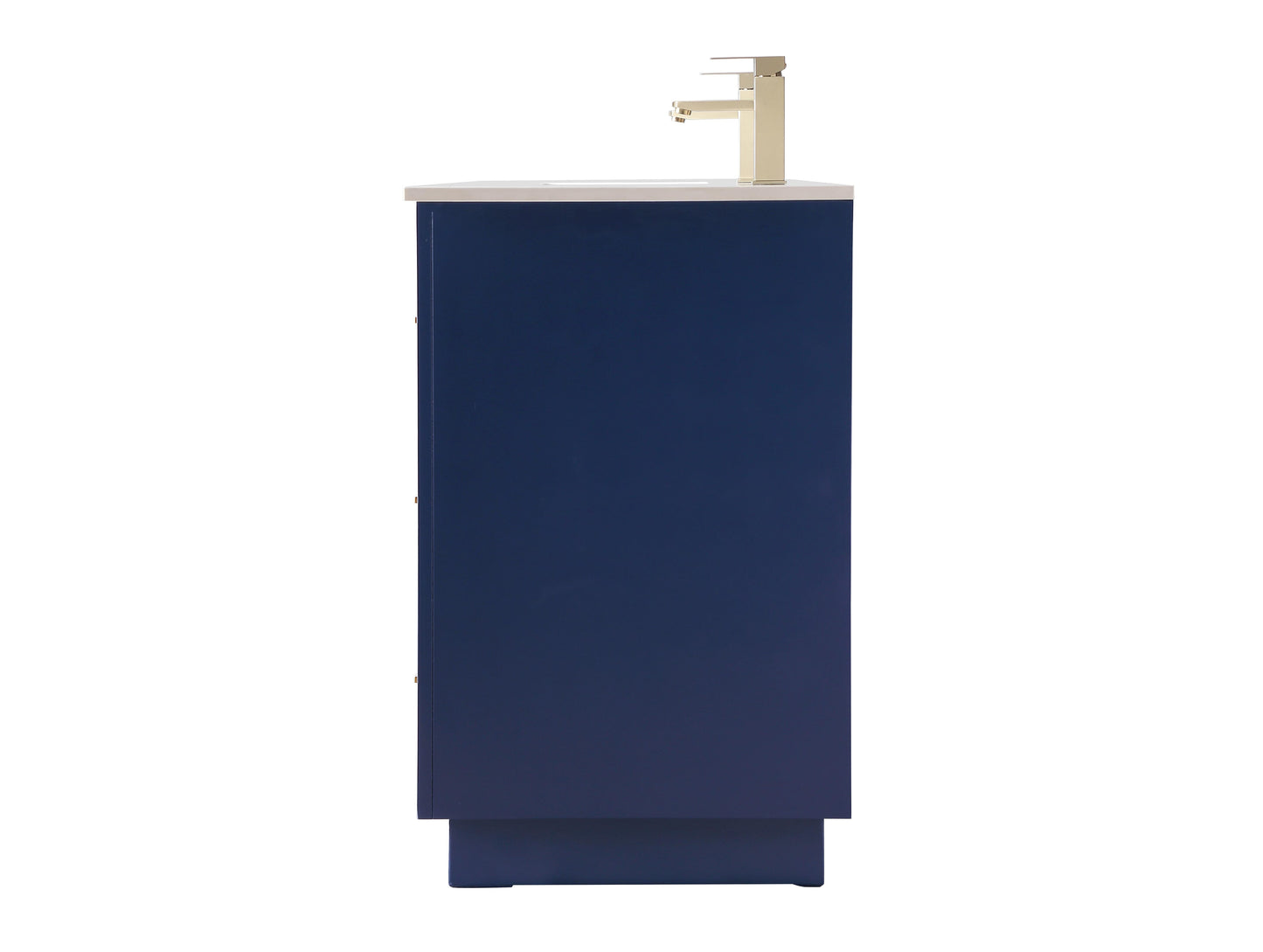 84 Inch Double Bathroom Vanity in Blue - BC240D8435BL