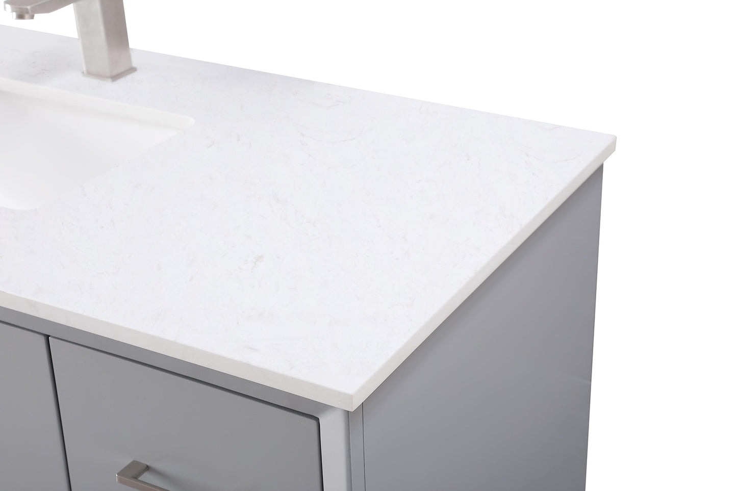 84 Inch Double Bathroom Vanity in Grey - BC240D8435GR