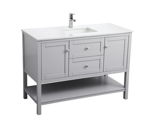 48 Inch Single Bathroom Vanity in Grey - BC2504835GR