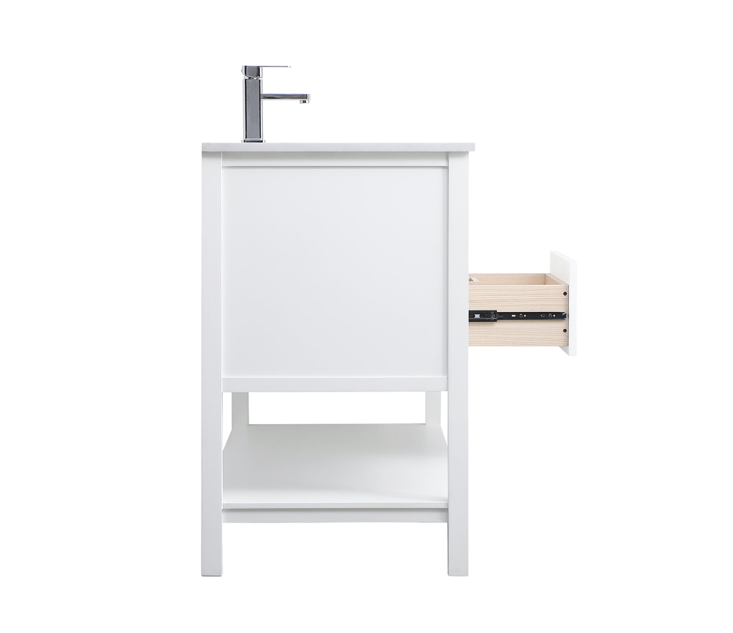 48 Inch Single Bathroom Vanity in White - BC2504835WH