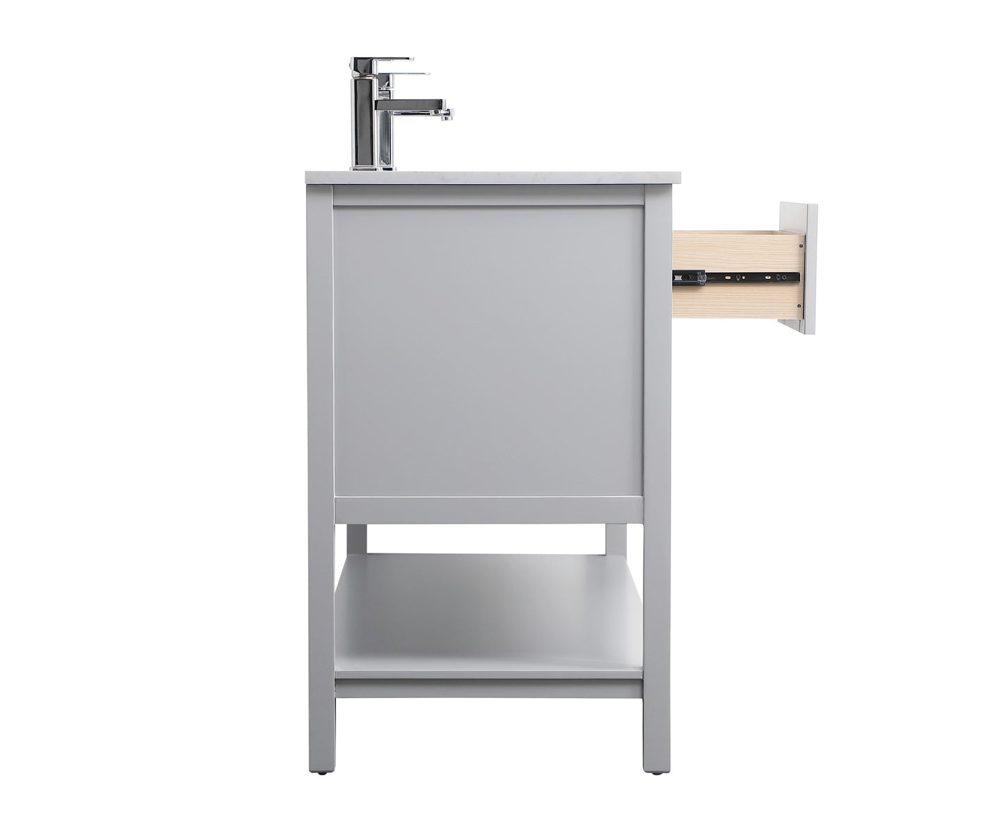 54 Inch Double Bathroom Vanity in Grey - BC250D5435GR