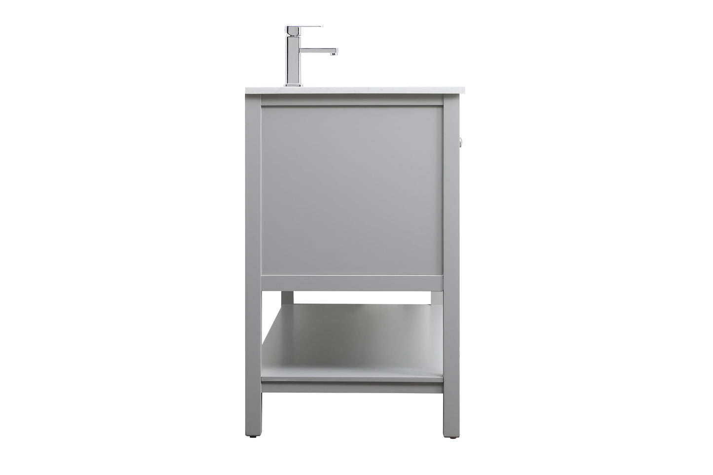 54 Inch Single Bathroom Vanity in Grey - BC2505435GR