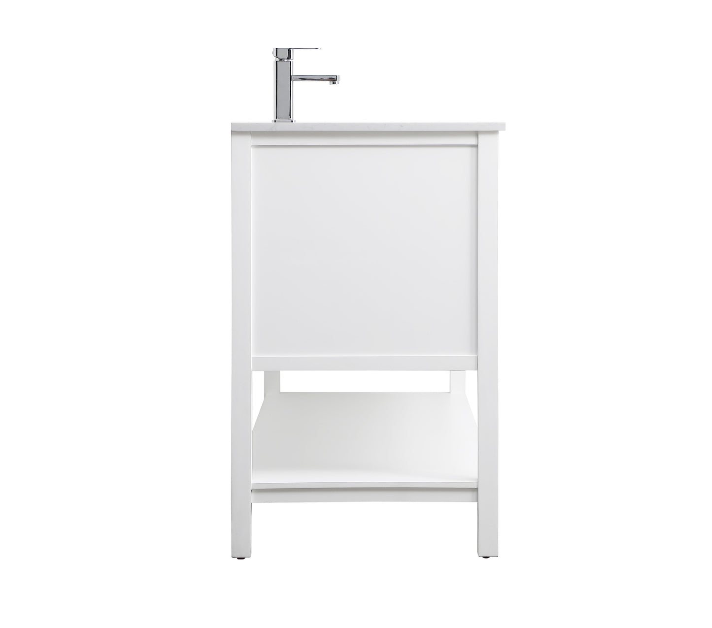 54 Inch Single Bathroom Vanity in White - BC2505435WH