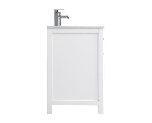 60 Inch Double Bathroom Vanity in White - BC260D6034WH