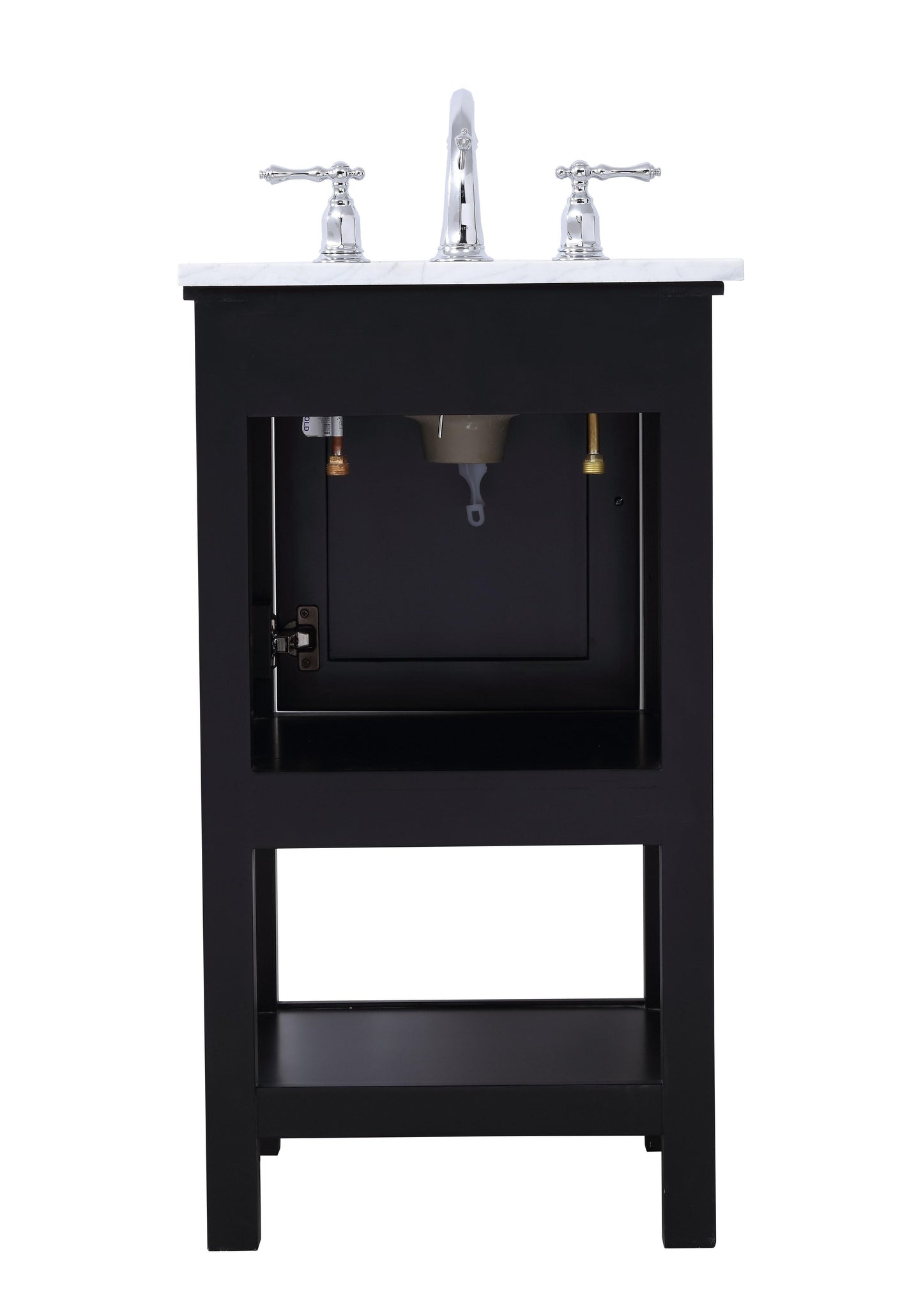 19 in. Single Bathroom Vanity Set in Black - BC2801934BK