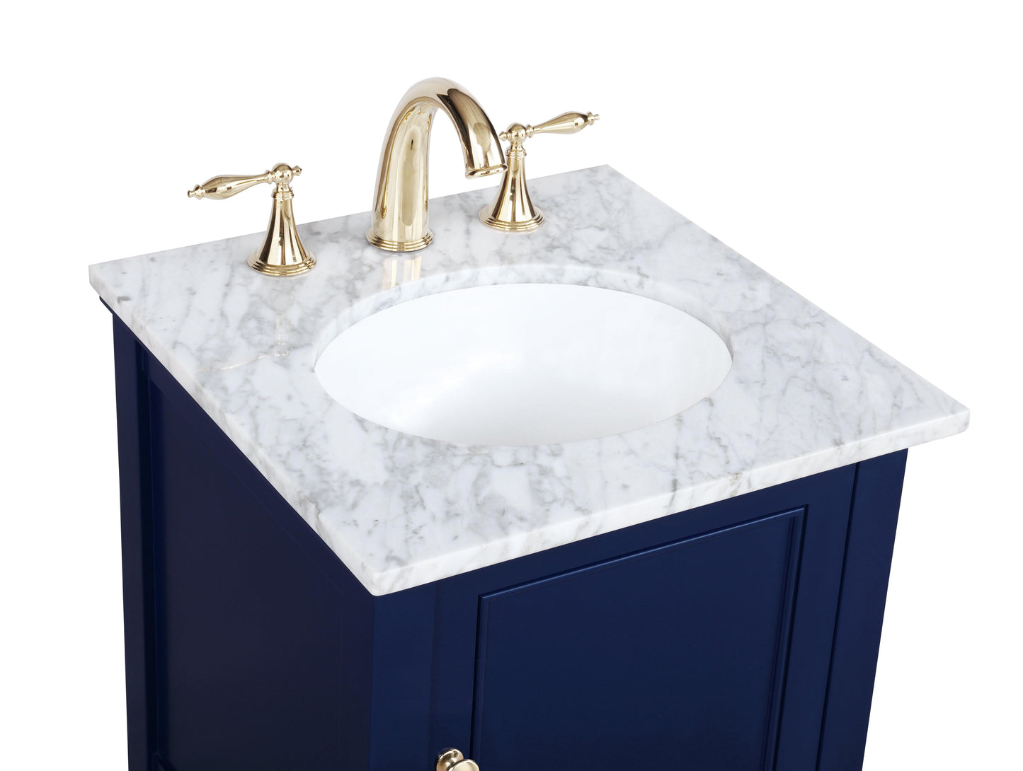 19 inch Single Bathroom Vanity in Blue - BC2801934BL