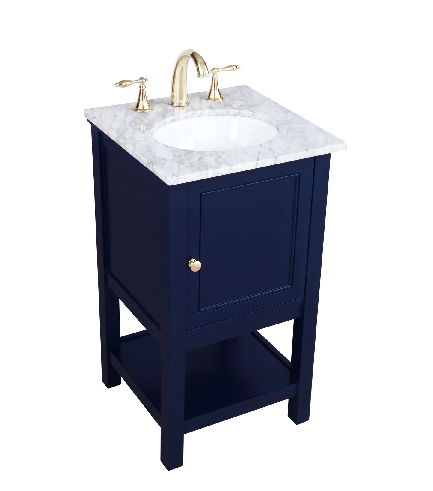 19 inch Single Bathroom Vanity in Blue - BC2801934BL