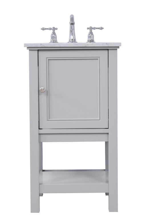 19 in. Single Bathroom Vanity Set in Grey - BC2801934GR