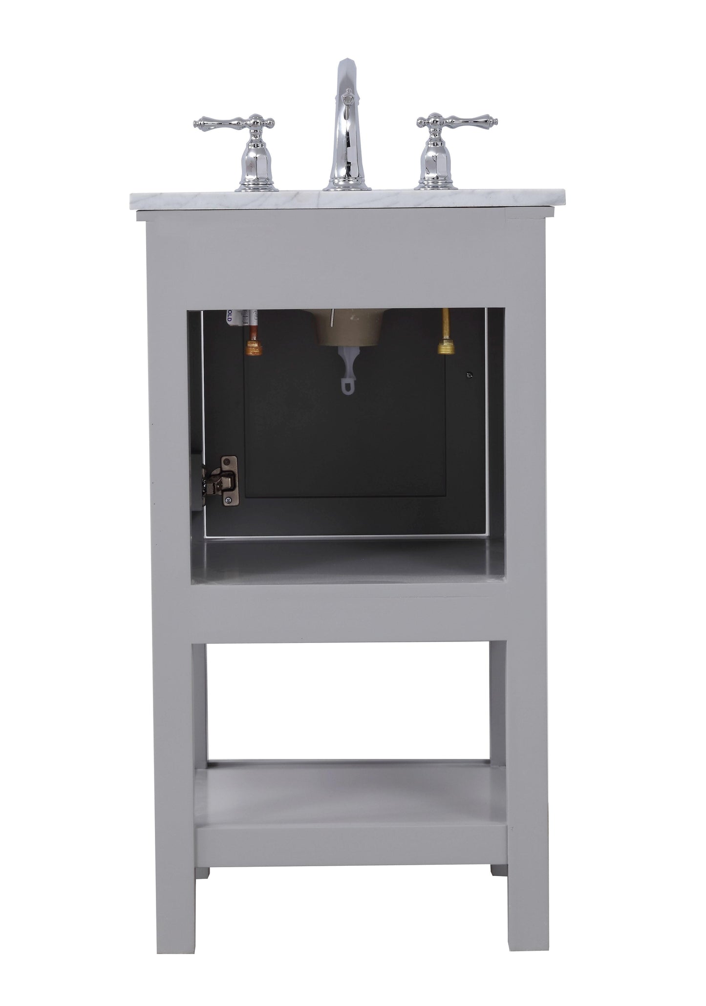 19 in. Single Bathroom Vanity Set in Grey - BC2801934GR