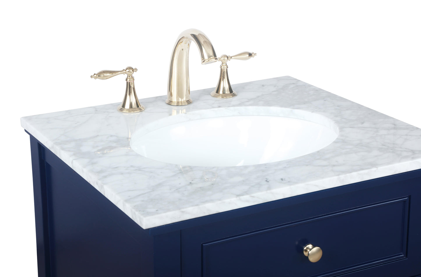 24 inch Single Bathroom Vanity in Blue - BC2802434BL