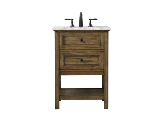 24 inch Single Bathroom Vanity in Driftwood - BC2802434DW