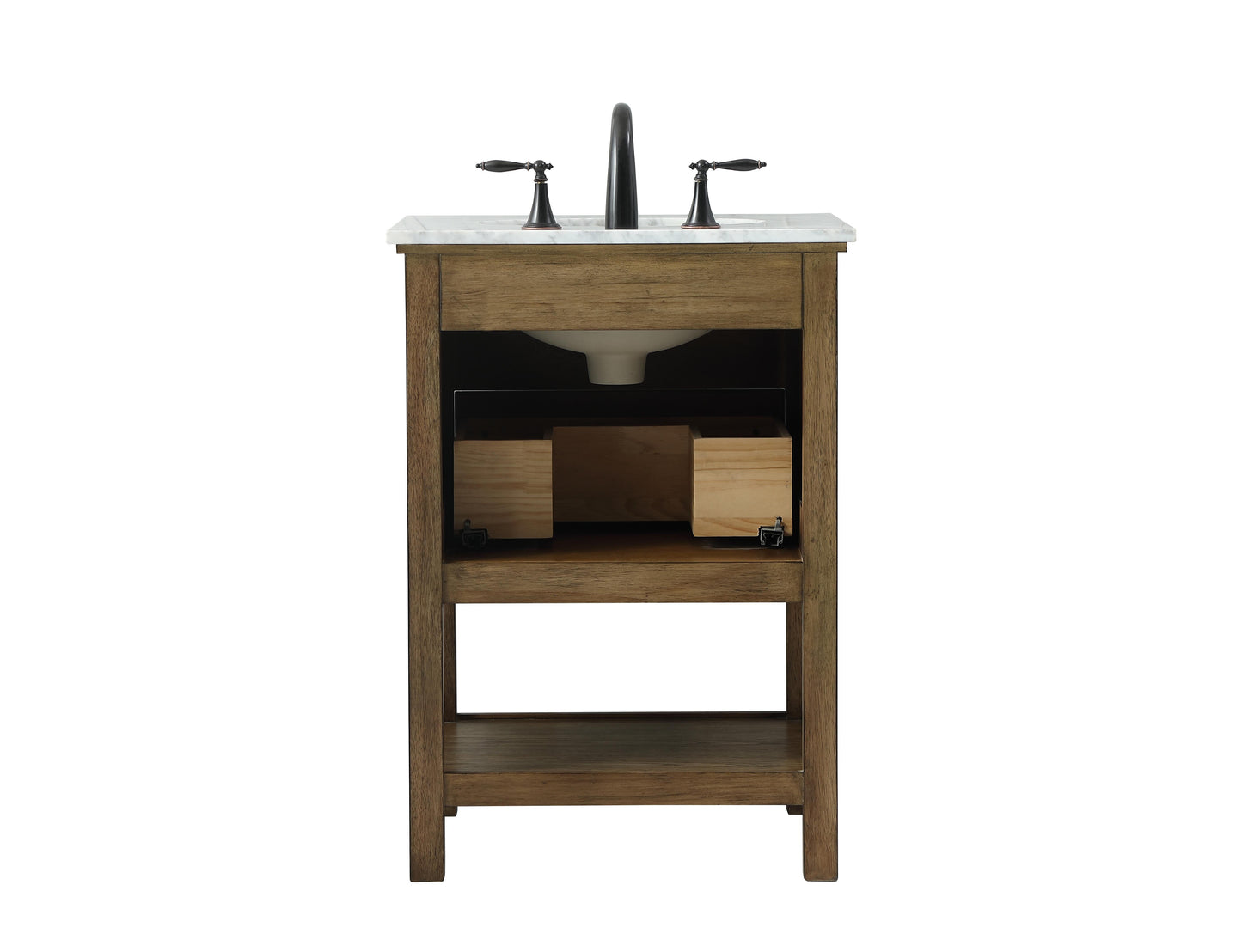 24 inch Single Bathroom Vanity in Driftwood - BC2802434DW