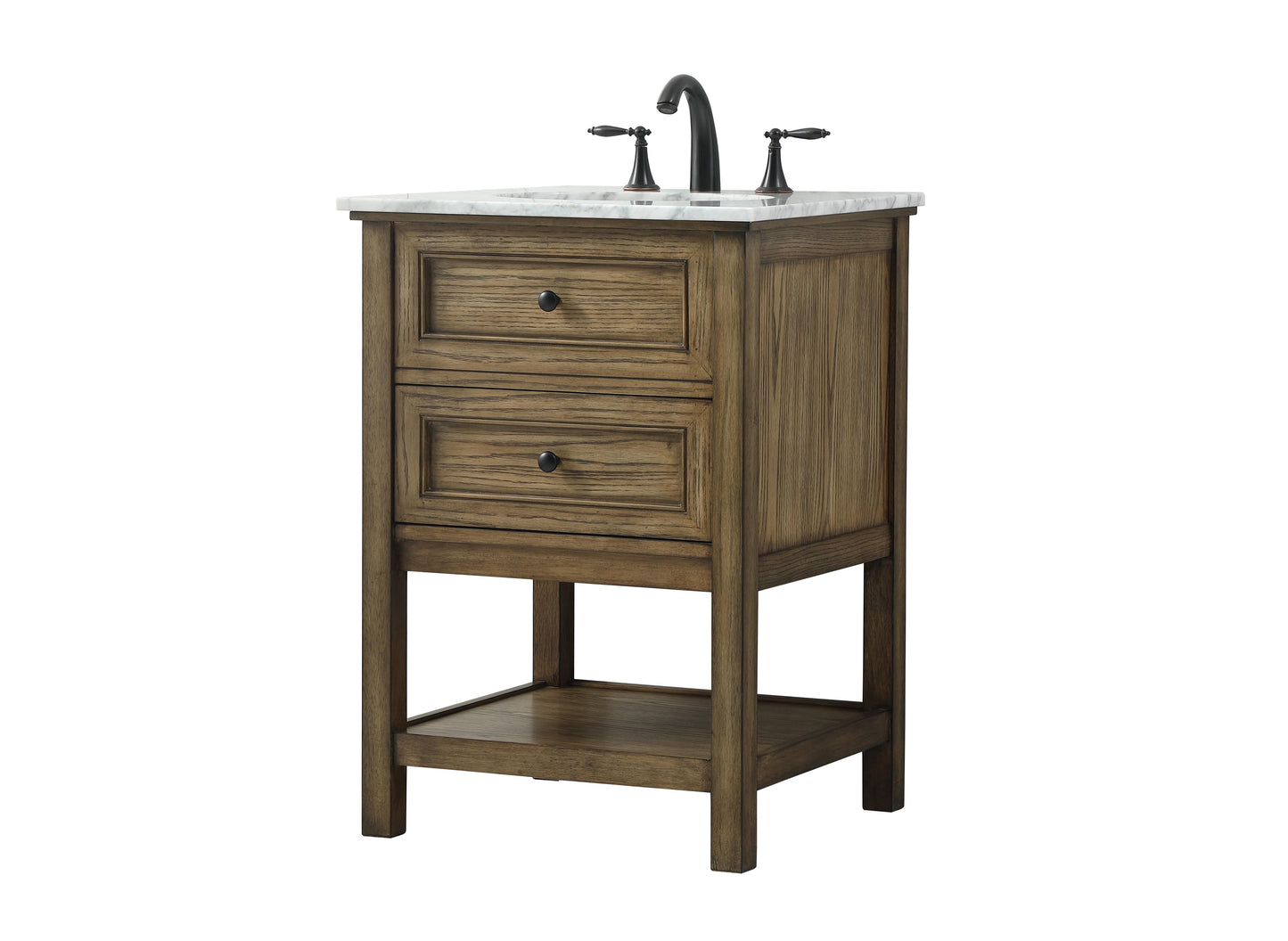 24 inch Single Bathroom Vanity in Driftwood - BC2802434DW