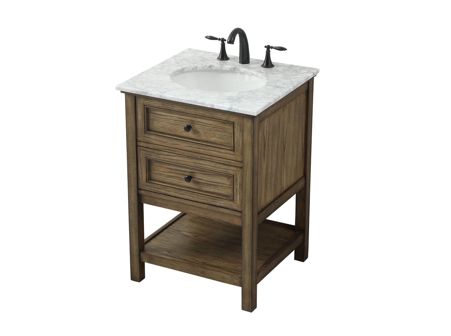 24 inch Single Bathroom Vanity in Driftwood - BC2802434DW