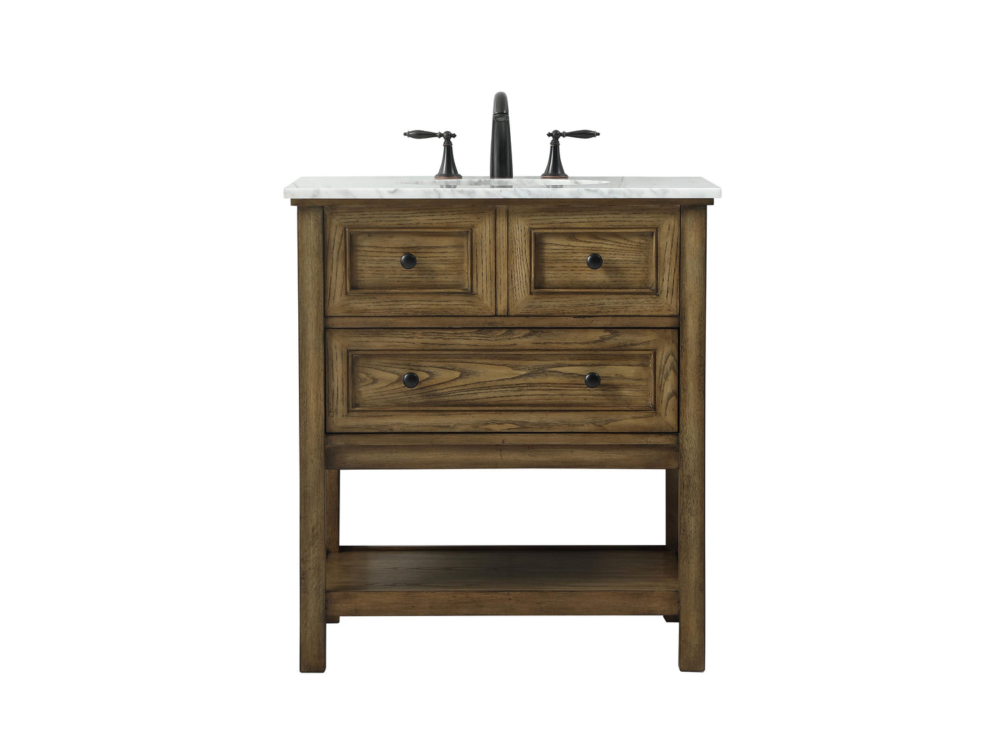 30 inch Single Bathroom Vanity in Driftwood - BC2803034DW