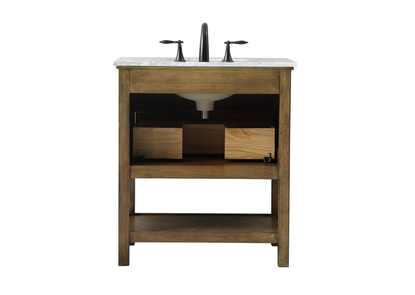 30 inch Single Bathroom Vanity in Driftwood - BC2803034DW