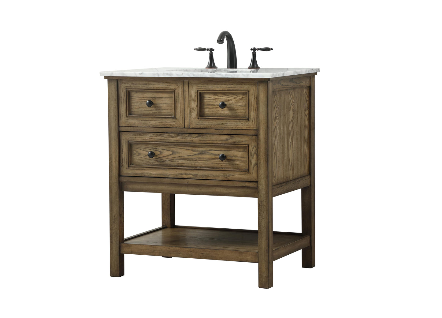 30 inch Single Bathroom Vanity in Driftwood - BC2803034DW