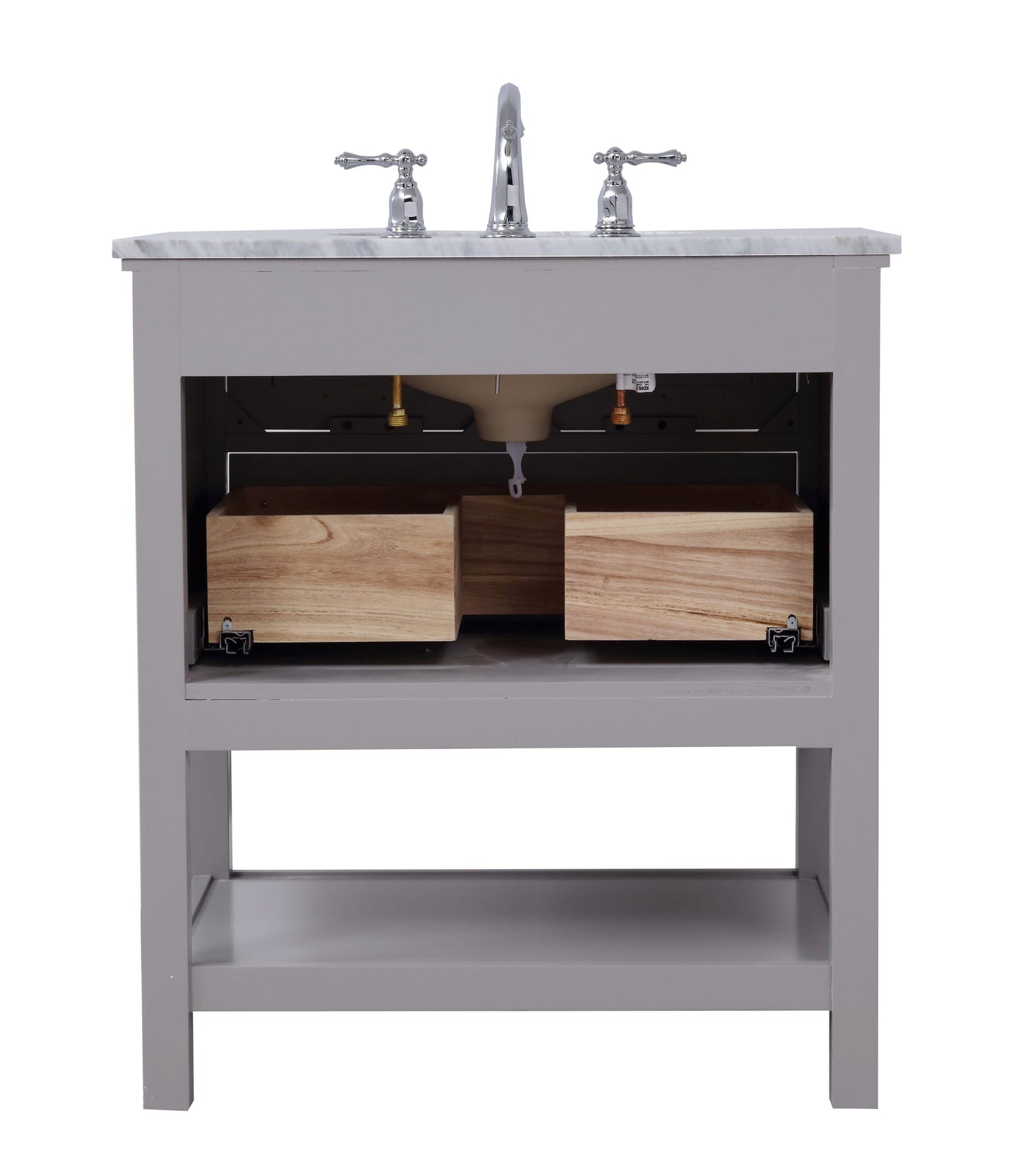 30 in. Single Bathroom Vanity Set in Grey - BC2803034GR