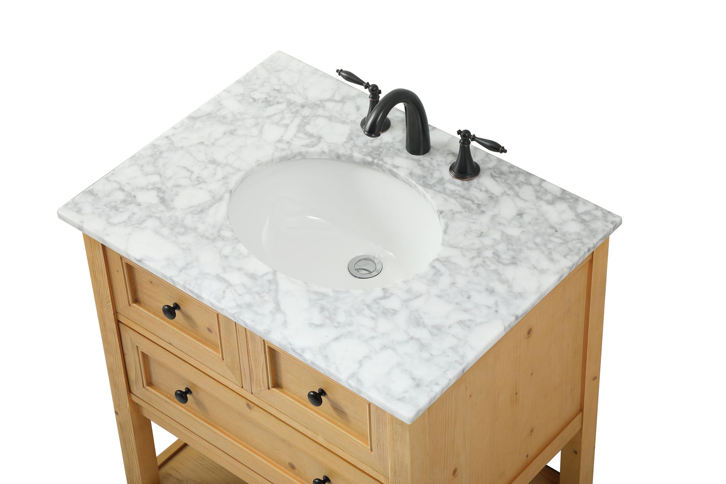 30 inch Single Bathroom Vanity in Natural Wood - BC2803034NW