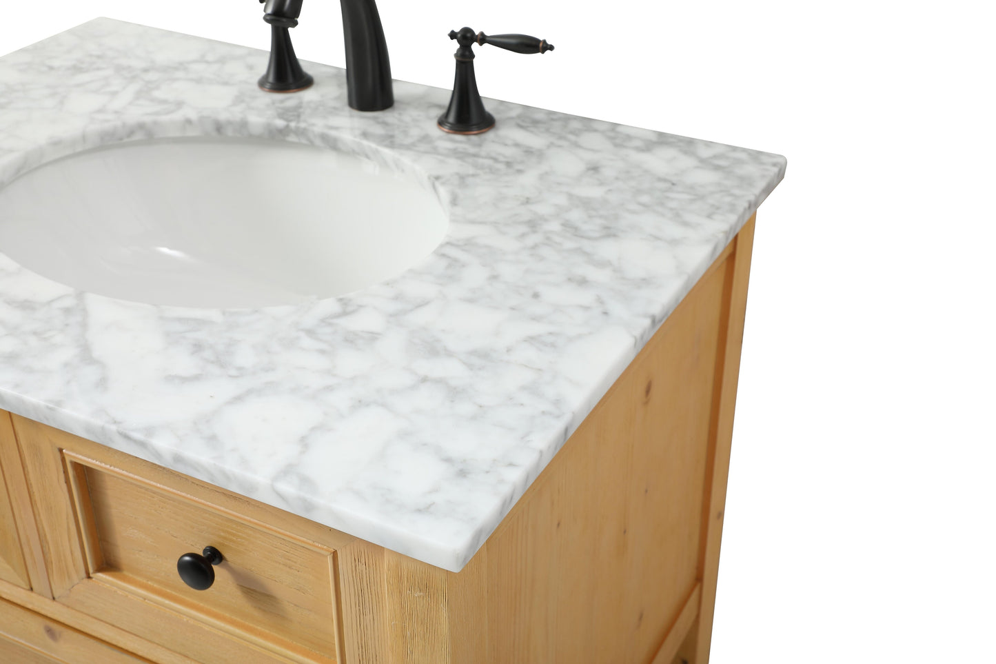 30 inch Single Bathroom Vanity in Natural Wood - BC2803034NW