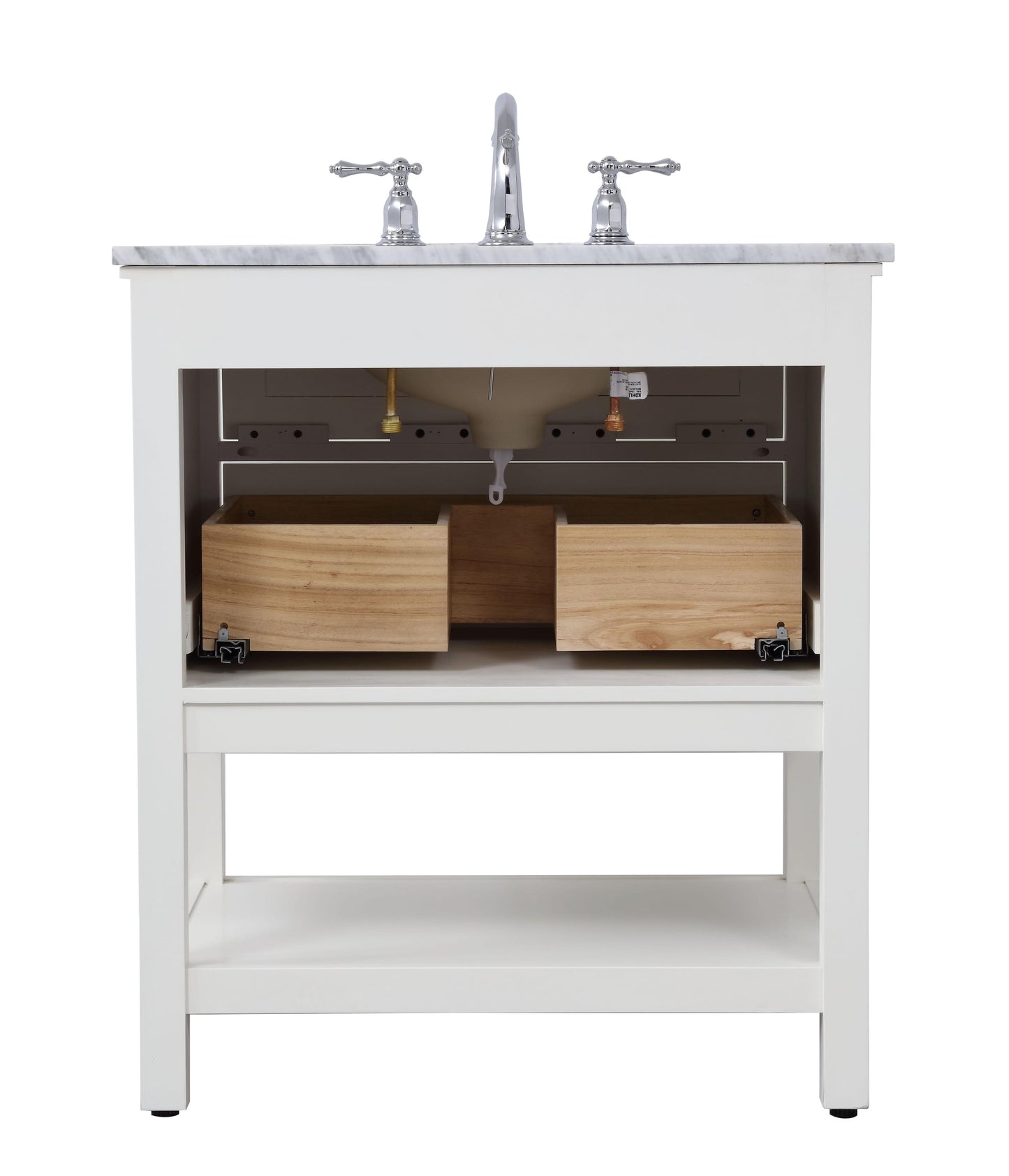 30 in. Single Bathroom Vanity Set in White - BC2803034WH