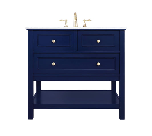 36 inch Single Bathroom Vanity in Blue - BC2803634BL