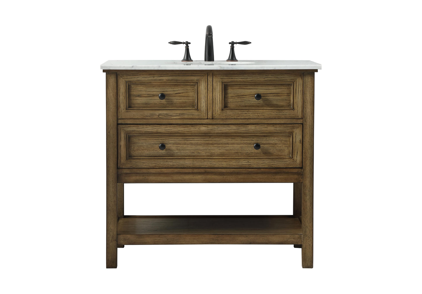 36 inch Single Bathroom Vanity in Driftwood - BC2803634DW