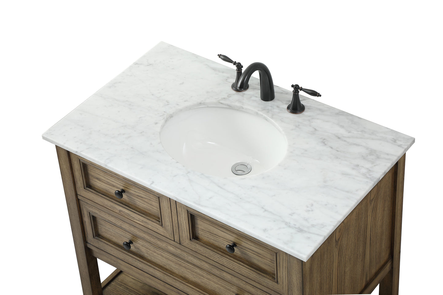 36 inch Single Bathroom Vanity in Driftwood - BC2803634DW