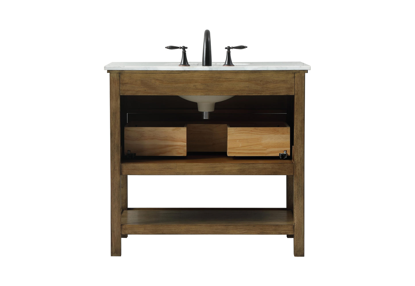 36 inch Single Bathroom Vanity in Driftwood - BC2803634DW