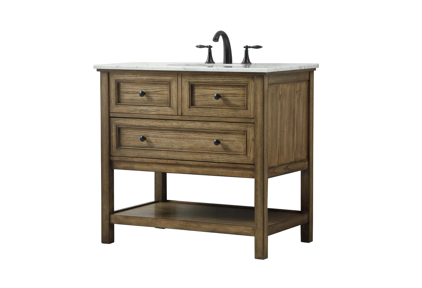 36 inch Single Bathroom Vanity in Driftwood - BC2803634DW