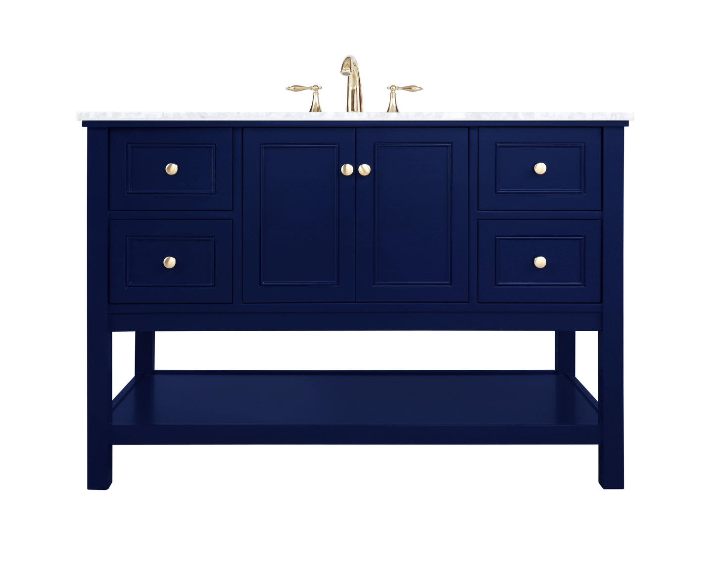 48 inch Single Bathroom Vanity in Blue - BC2804834BL