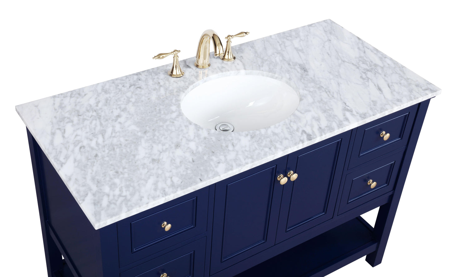 48 inch Single Bathroom Vanity in Blue - BC2804834BL