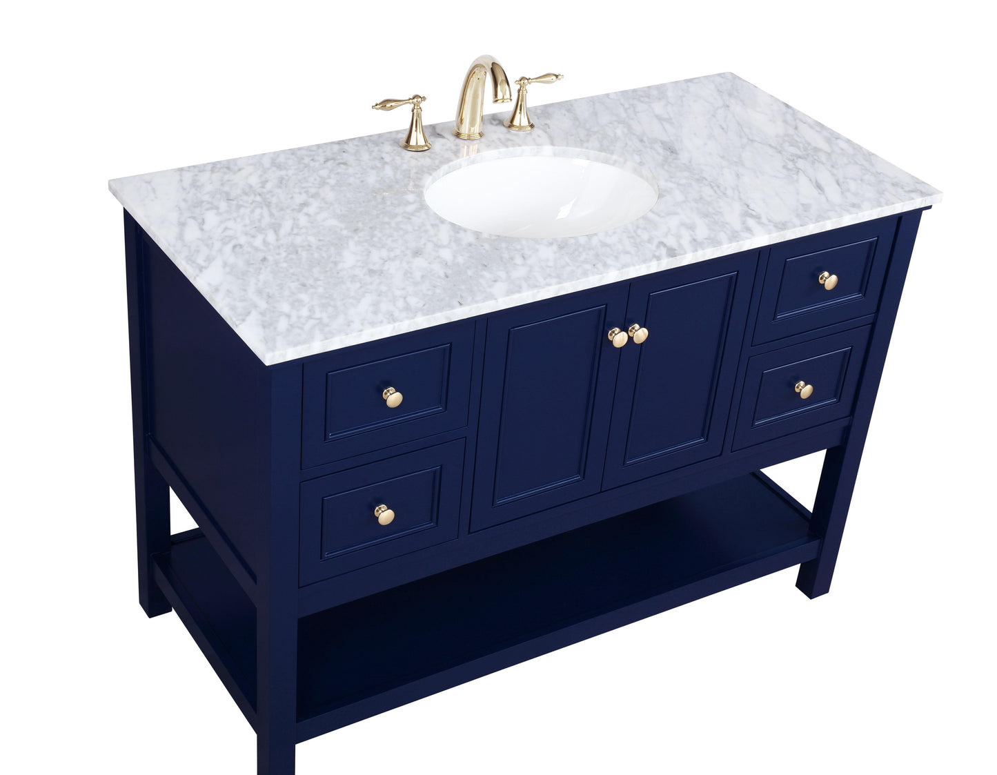 48 inch Single Bathroom Vanity in Blue - BC2804834BL