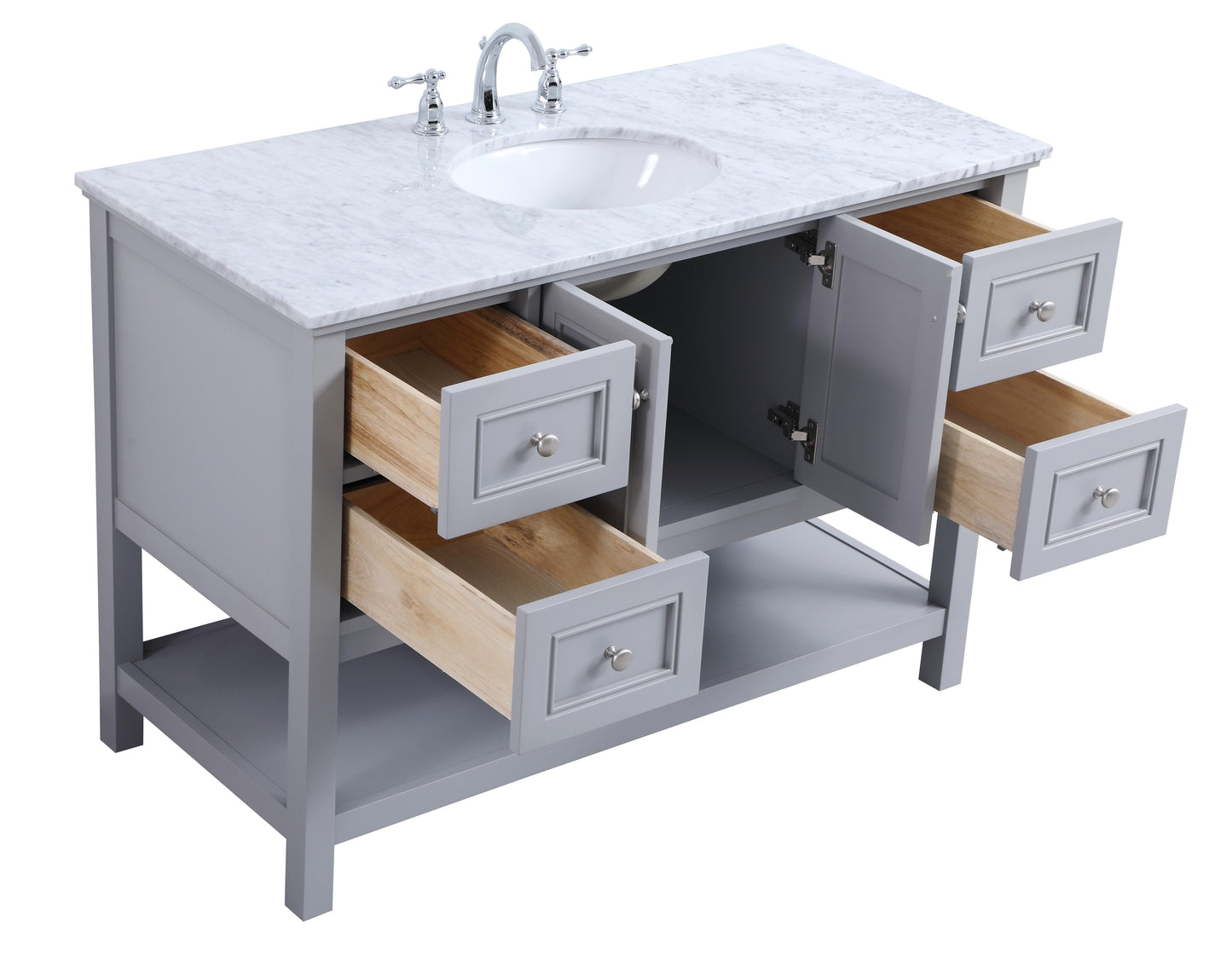 48 in. Single Bathroom Vanity Set in Grey - BC2804834GR