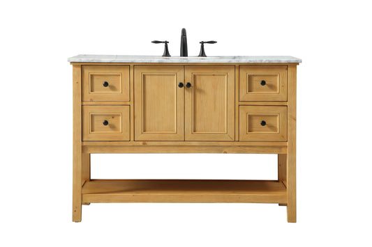 48 inch Single Bathroom Vanity in Natural Wood - BC2804834NW