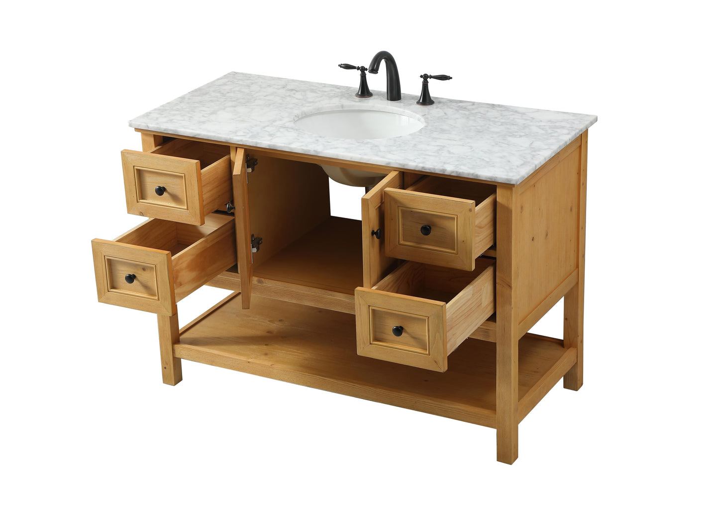 48 inch Single Bathroom Vanity in Natural Wood - BC2804834NW