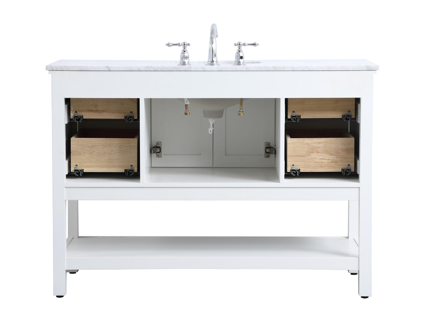 48 in. Single Bathroom Vanity Set in White - BC2804834WH