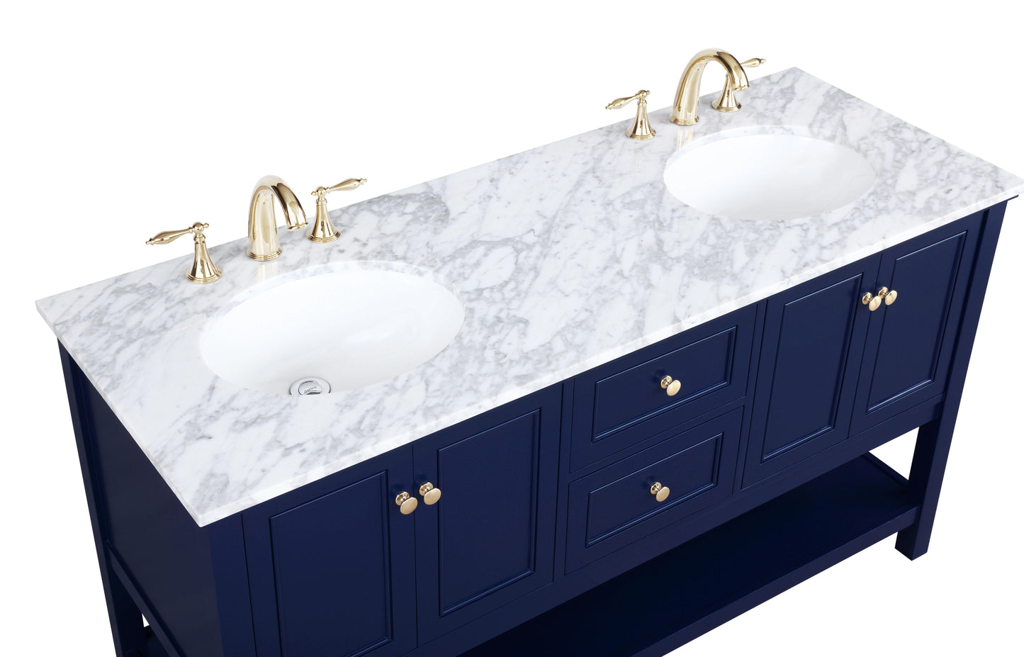 60 inch Single Bathroom Vanity in Blue - BC280D6034BL